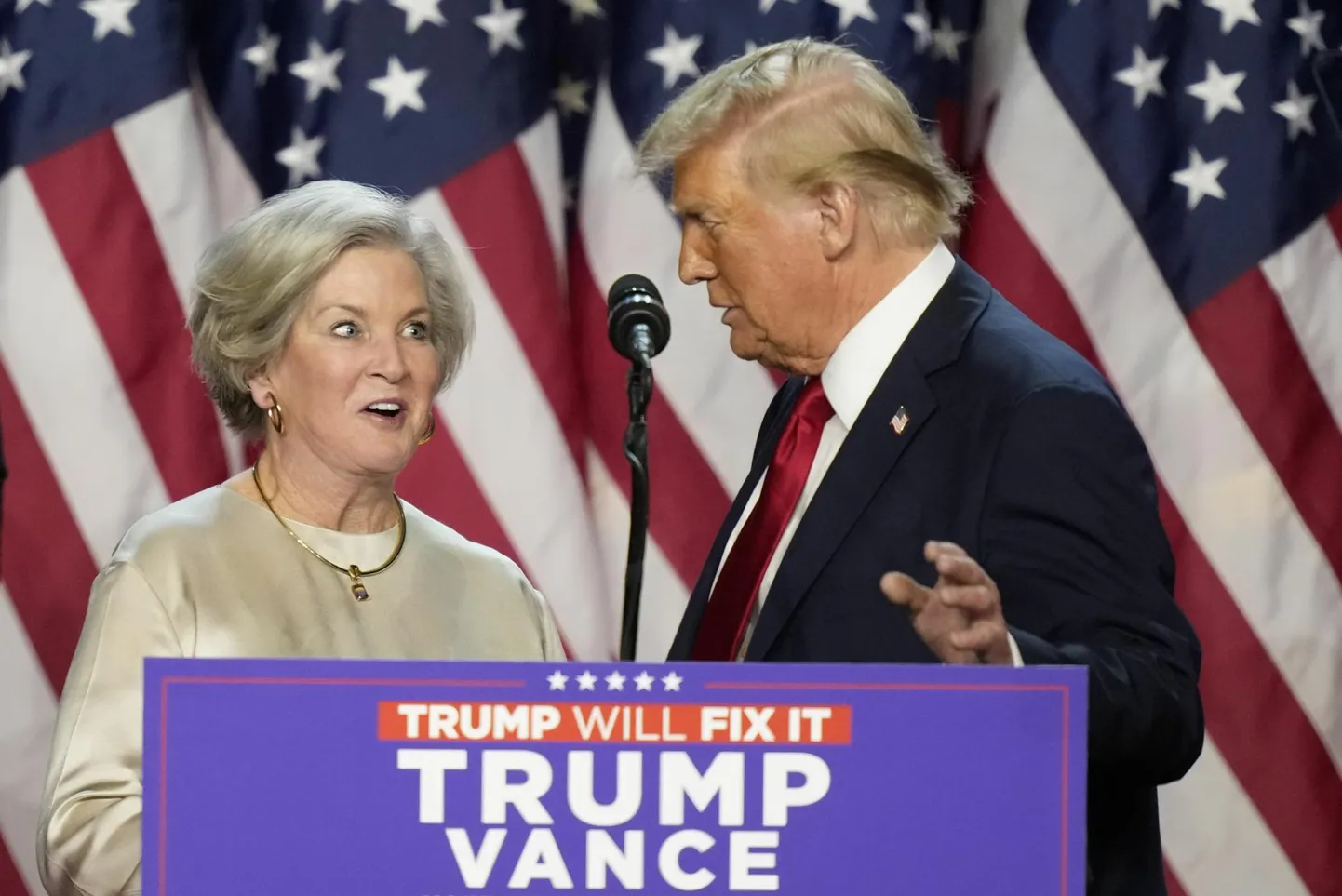 Susie Wiles Donald Trumpi valimispeol West Palm Beachil.