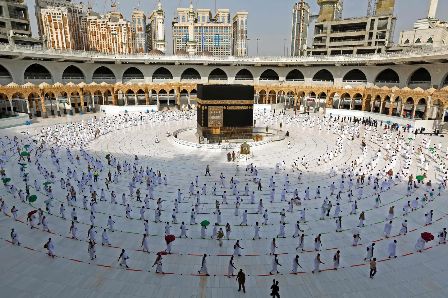 Kaaba läinud aasta tagasihoidliku hadži ajal.