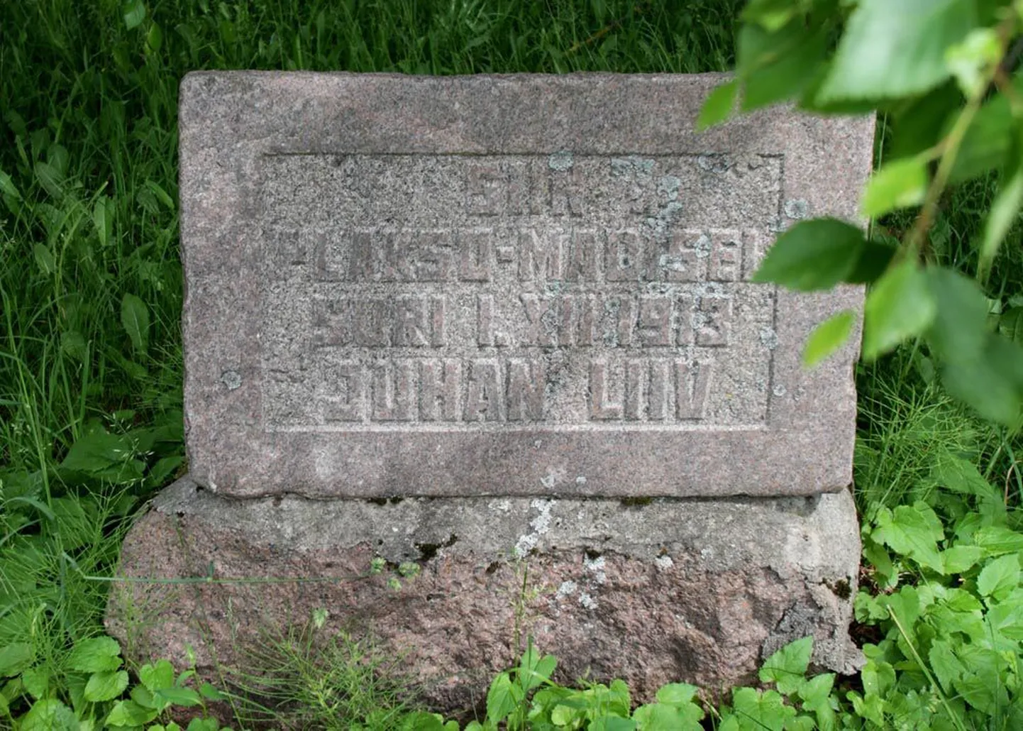Kirjaniku surmapaik.