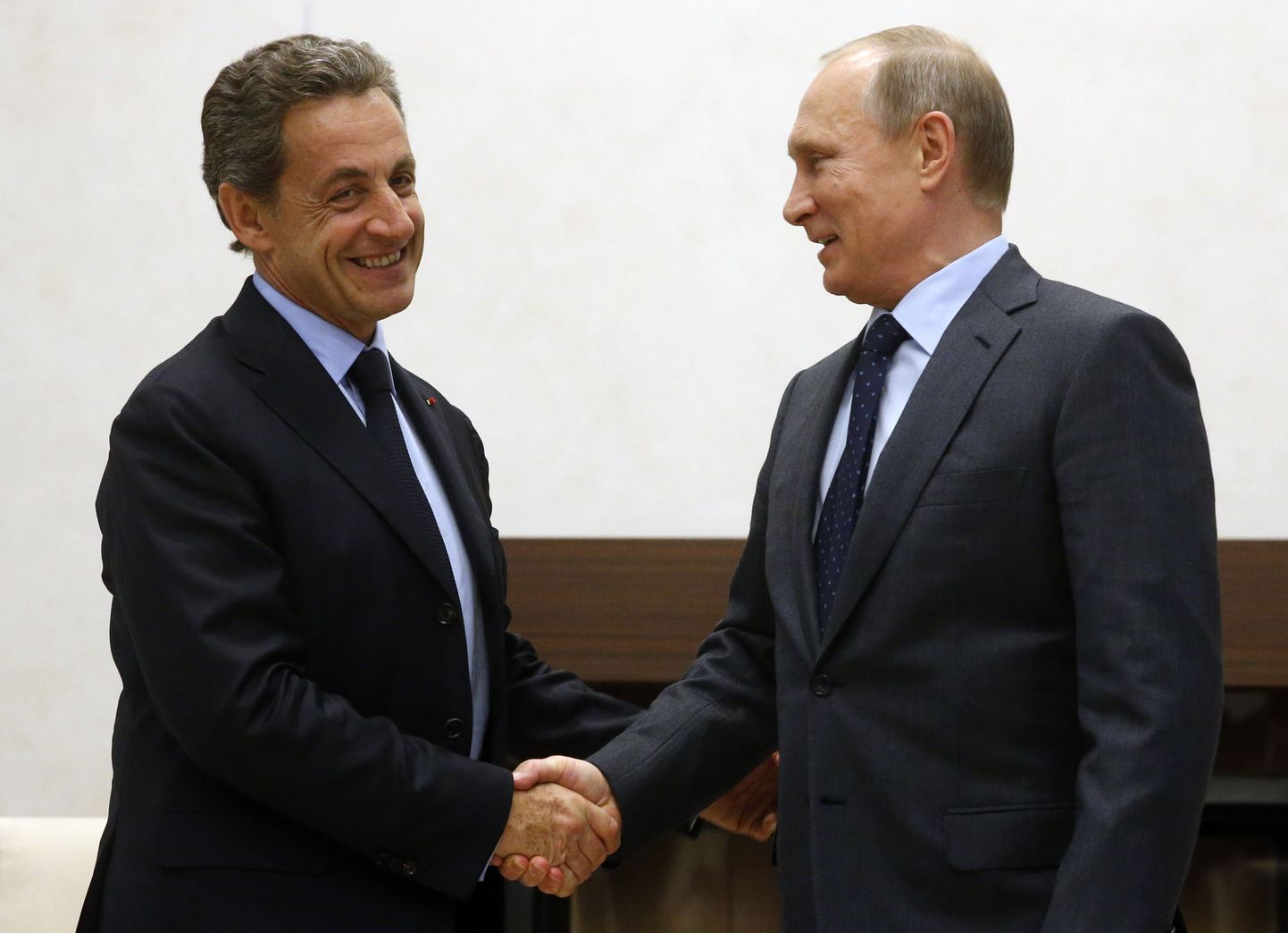 Nicolas Sarkozy ja Vladimir Putin.