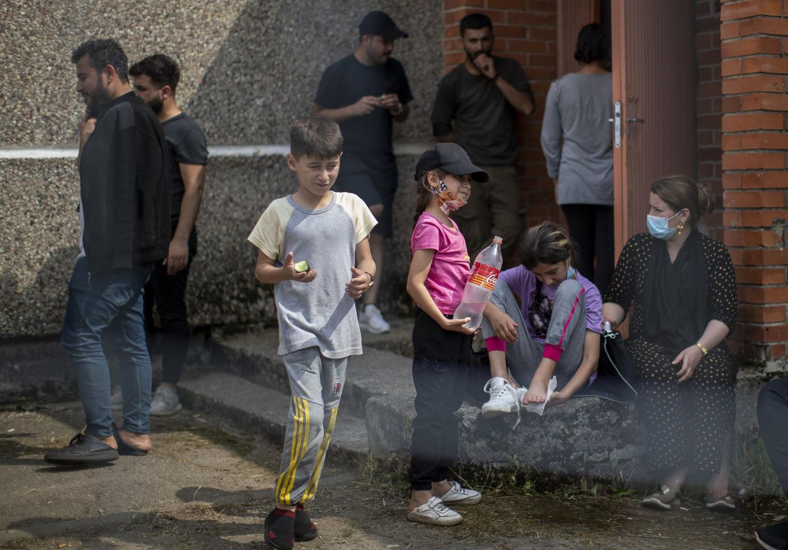 Iraagist pärit migrandid pagulaskeskuses Verebiejai külas Leedus.