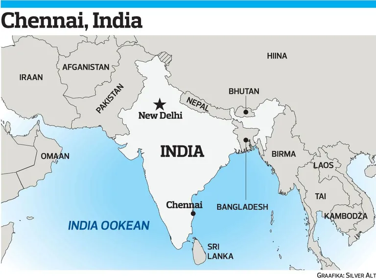India kaart.
