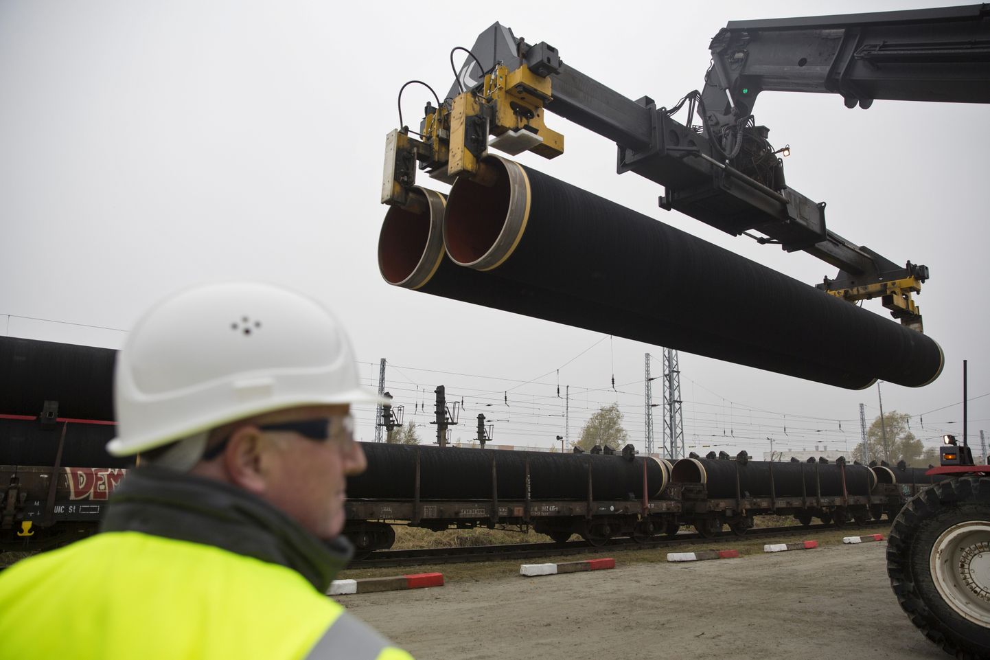 Nord Stream 2 torude laadimine.