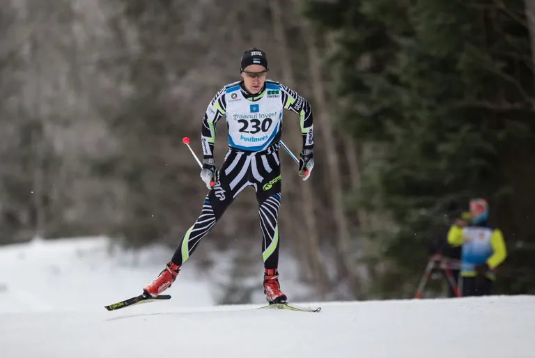 Martti Himma aasta tagasi Eesti meistrivõistlustel Haanjas 15 km vabatehnikasõidus.