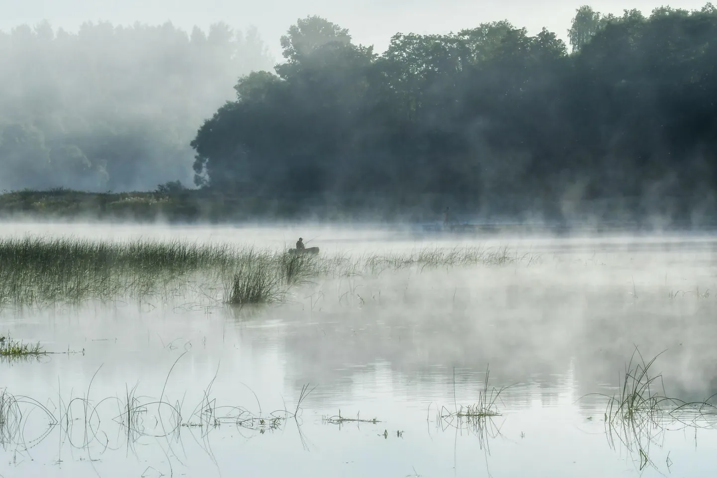 “Kuldne tund”. Varahommik Pärnu jõel Sindis.