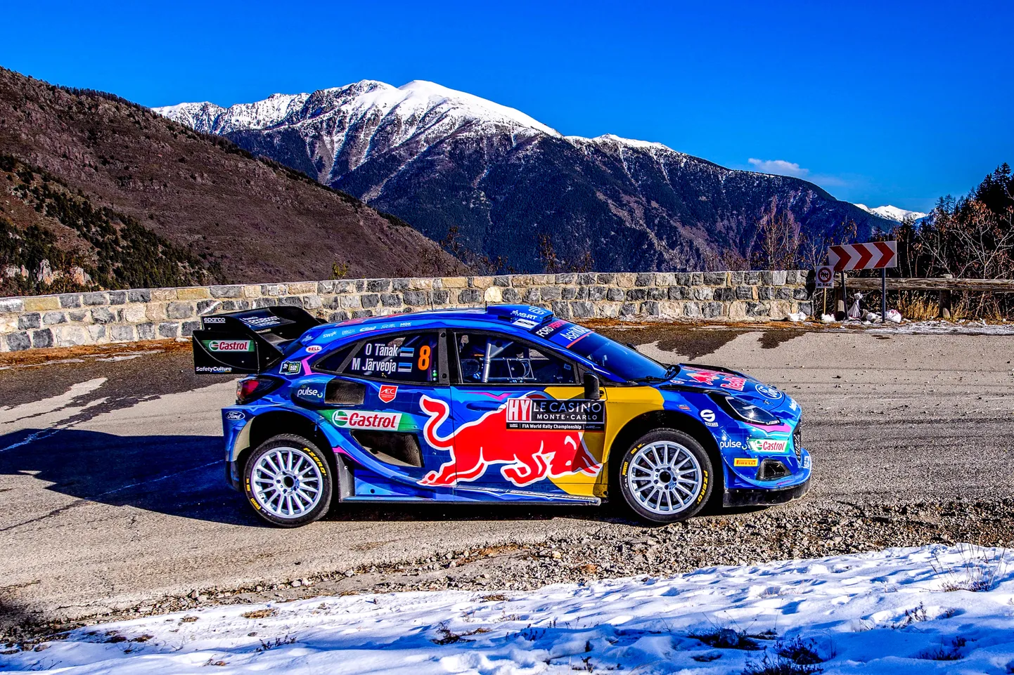 Ott Tänak ja Martin Järveoja Monte Carlo rallil.
