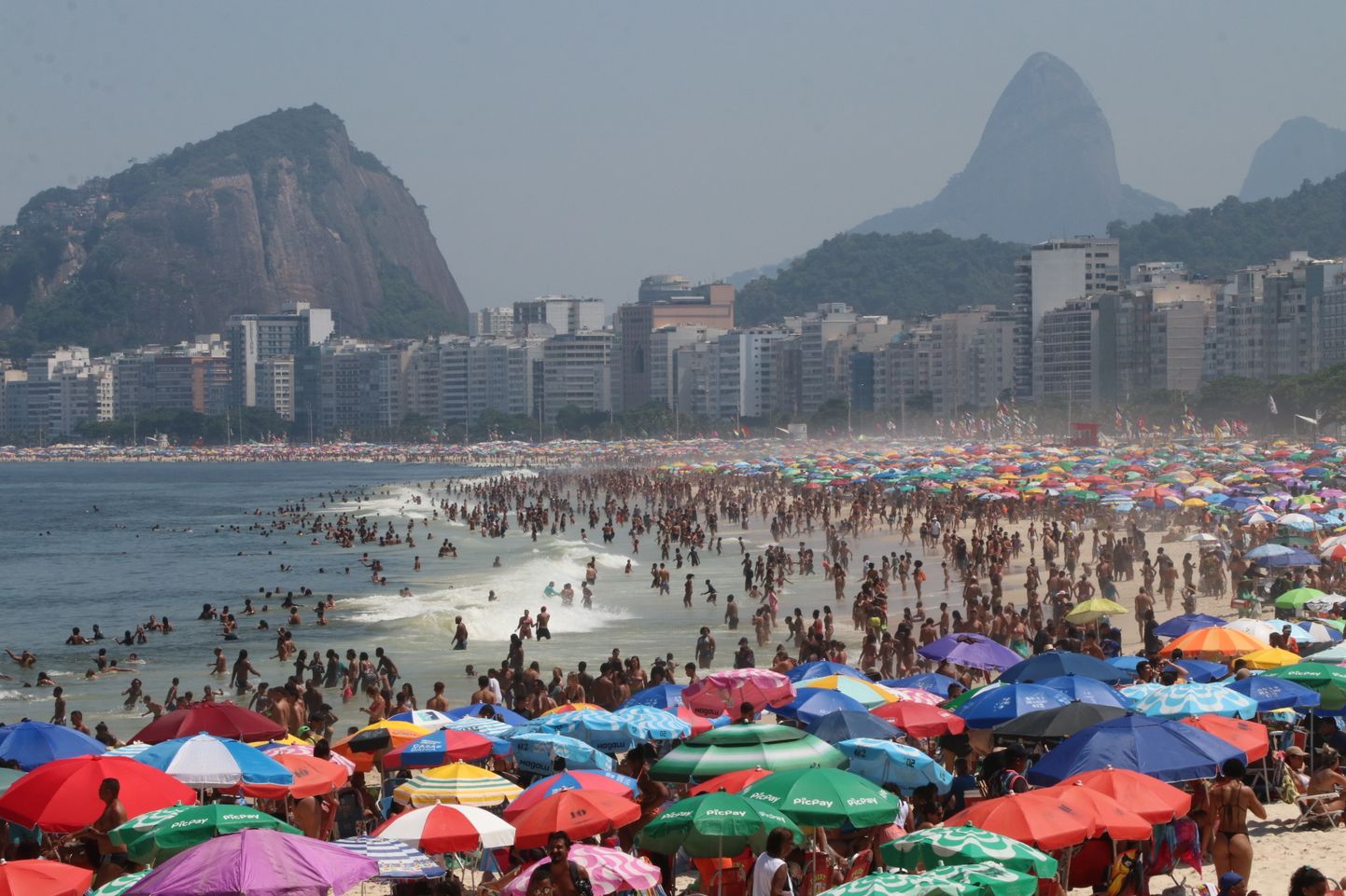 Rio de Janeiro Copacabana rand 17. märtsil 2024.