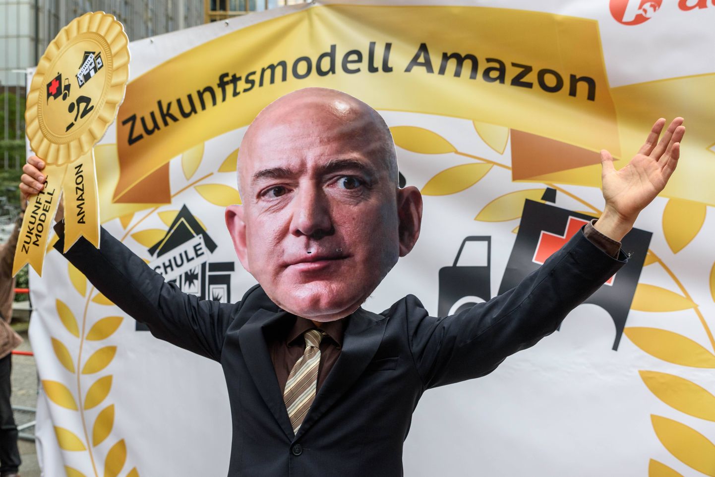Jeff Bezos käis mõned päevad tagasi Saksamaal, kus võtsid teda vastu meeleavaldajad.