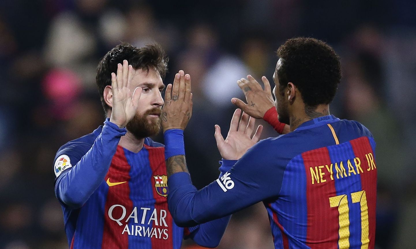 FC Barcelona vajab imeliseks tagasitulekuks Lionel Messi (vasakul) ja Neymar suurepärast mängu.