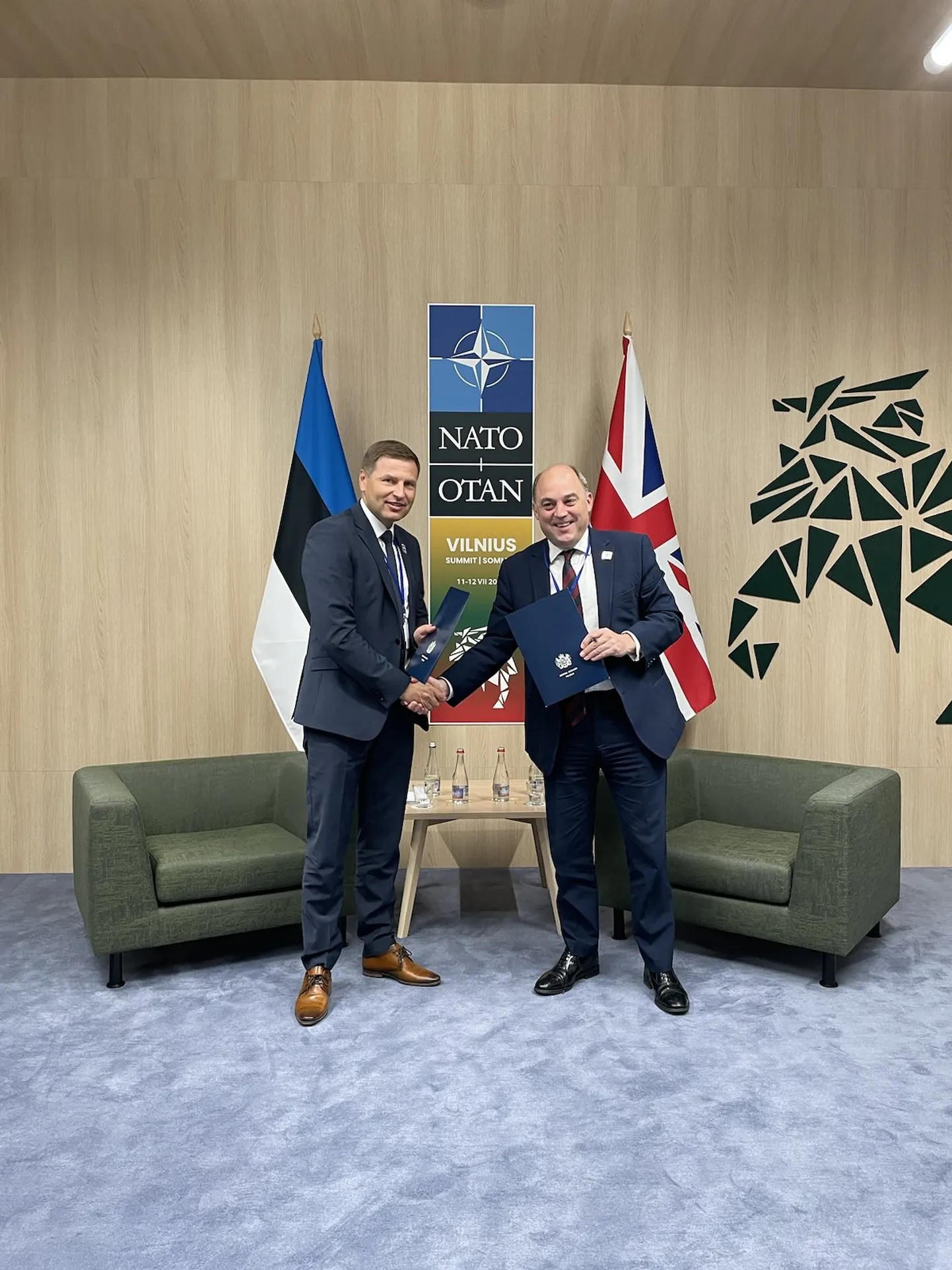 Kaitseminister Hanno Pevkur (RE) ja Ühendkuningriigi kaitseminister Ben Wallace