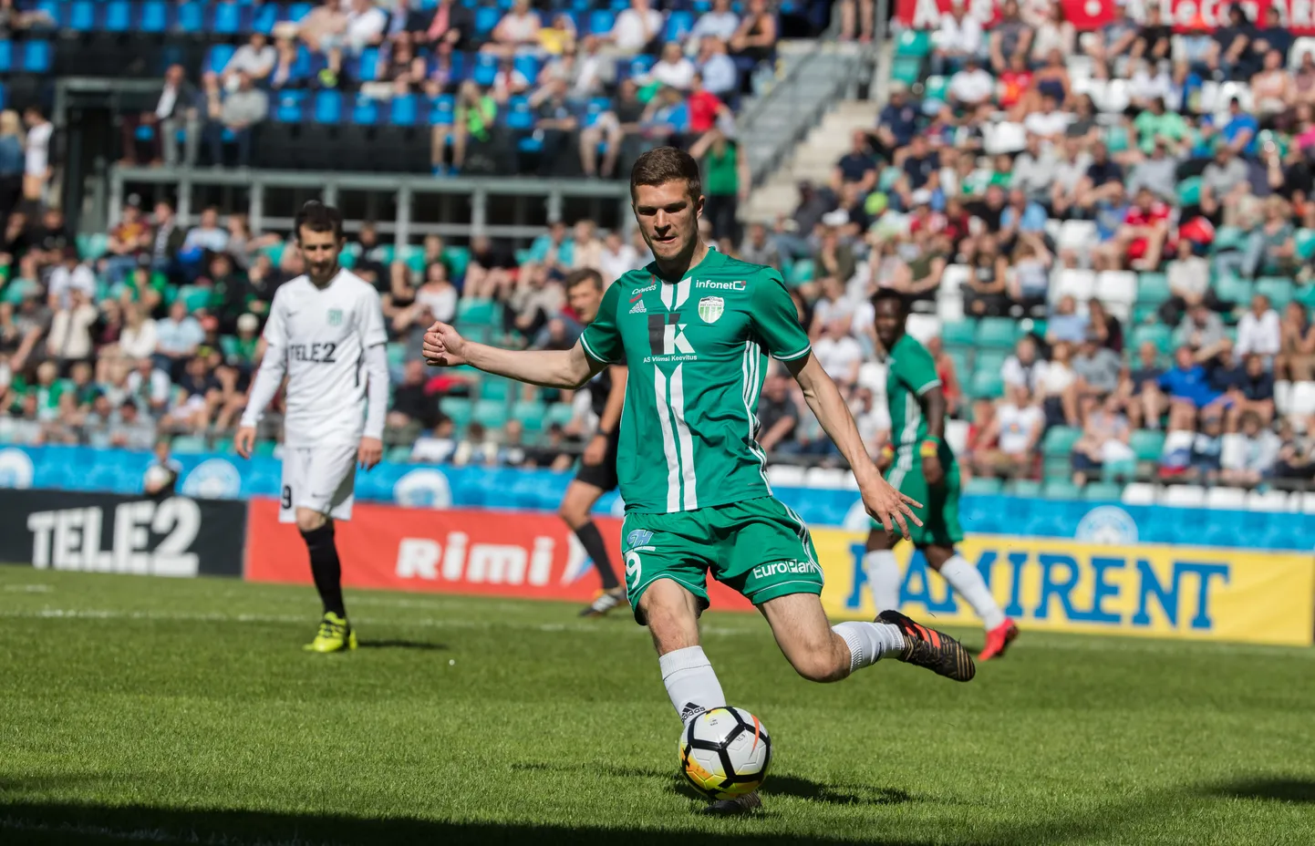 Levadia võitis Eesti karikavõistlused rekordilist üheksandat korda. Põhirivaalil Floral on karikavõite seitse.