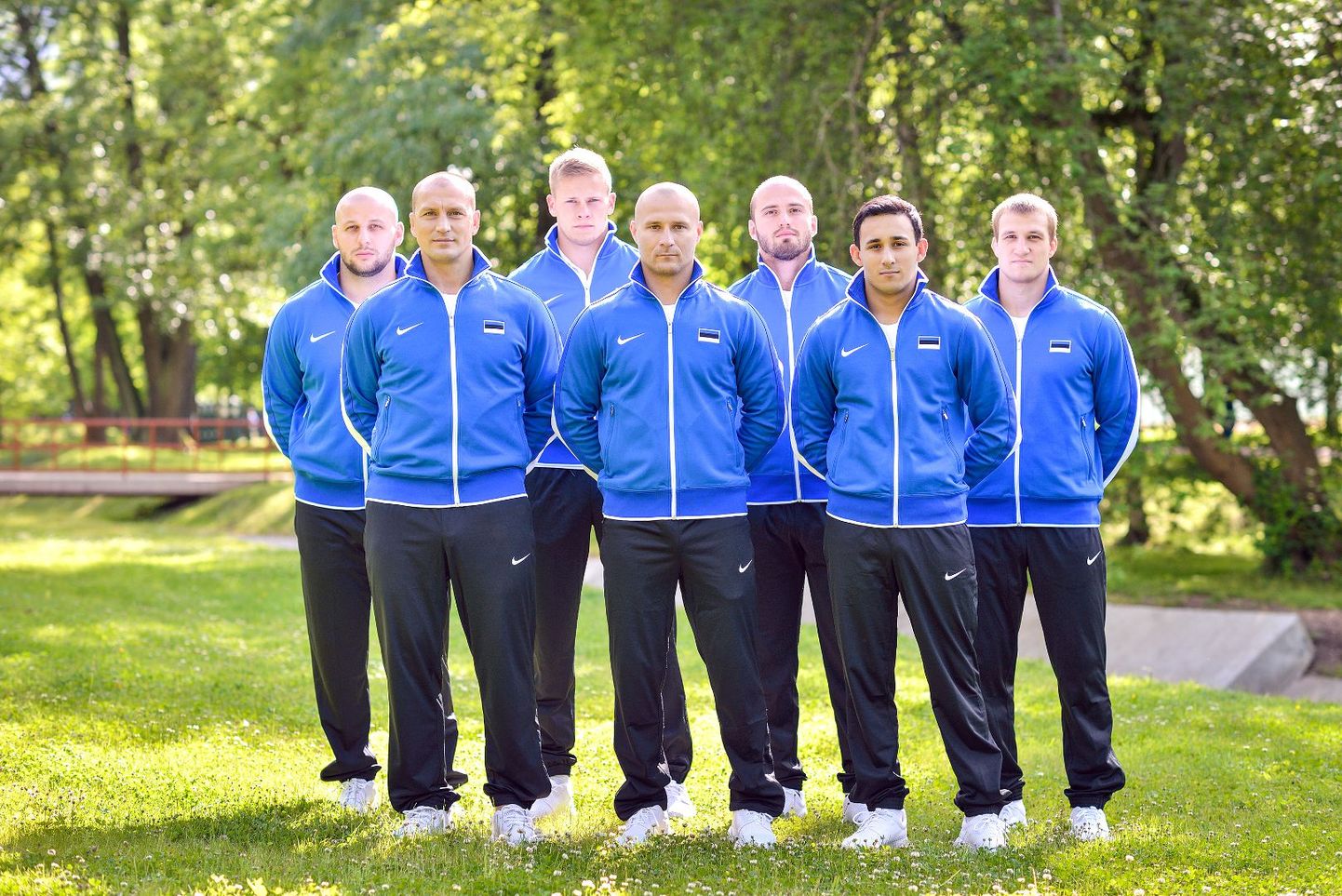 Команда эстонских дзюдоистов на Европейских играх.