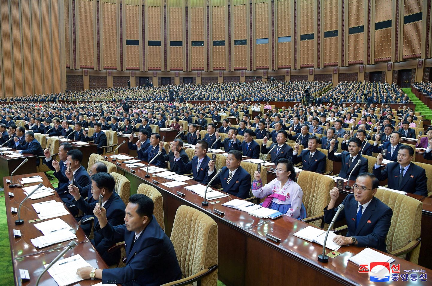 Põhja-Korea parlamendi istung.