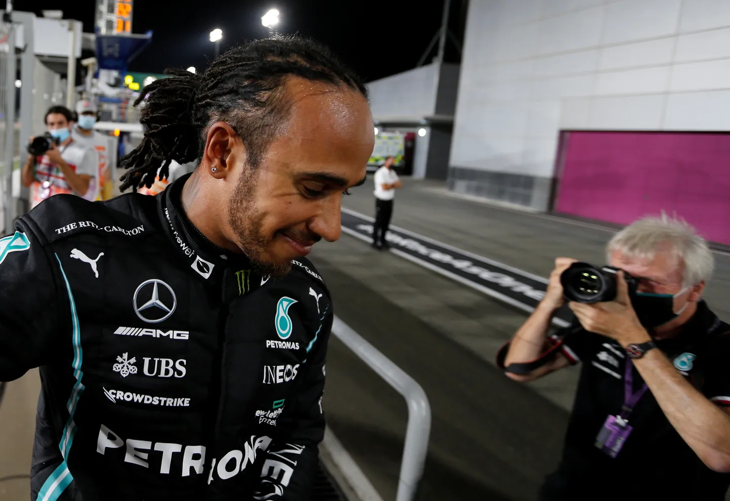 "Mercedes" pilots Lūiss Hamiltons.