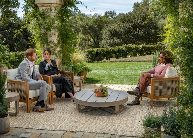 Принц Гарри и Меган Маркл на интервью у Опры Уинфри.