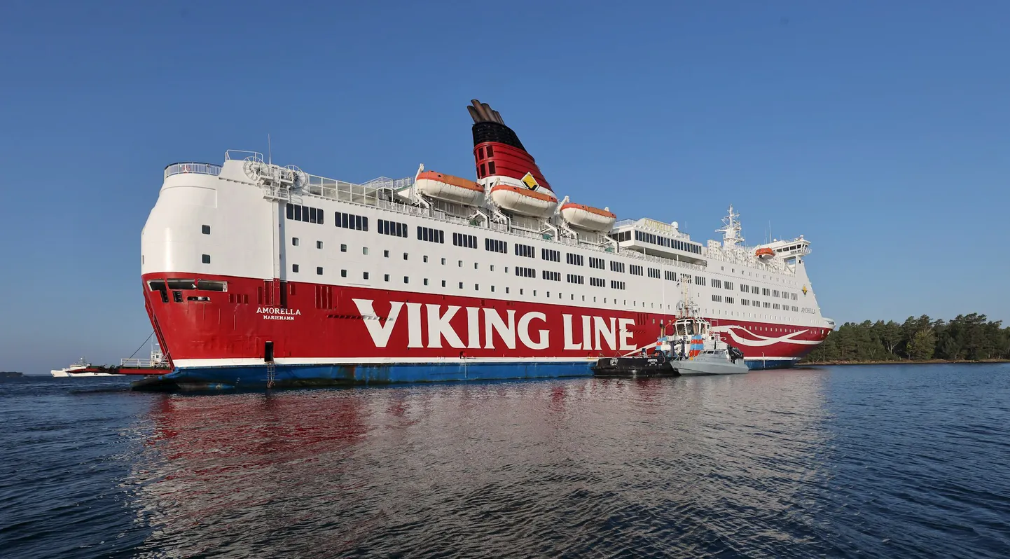 Viking Line'i laev Amorella sõitis 20. septembril Ahvenamaa Järsö saare juures karile