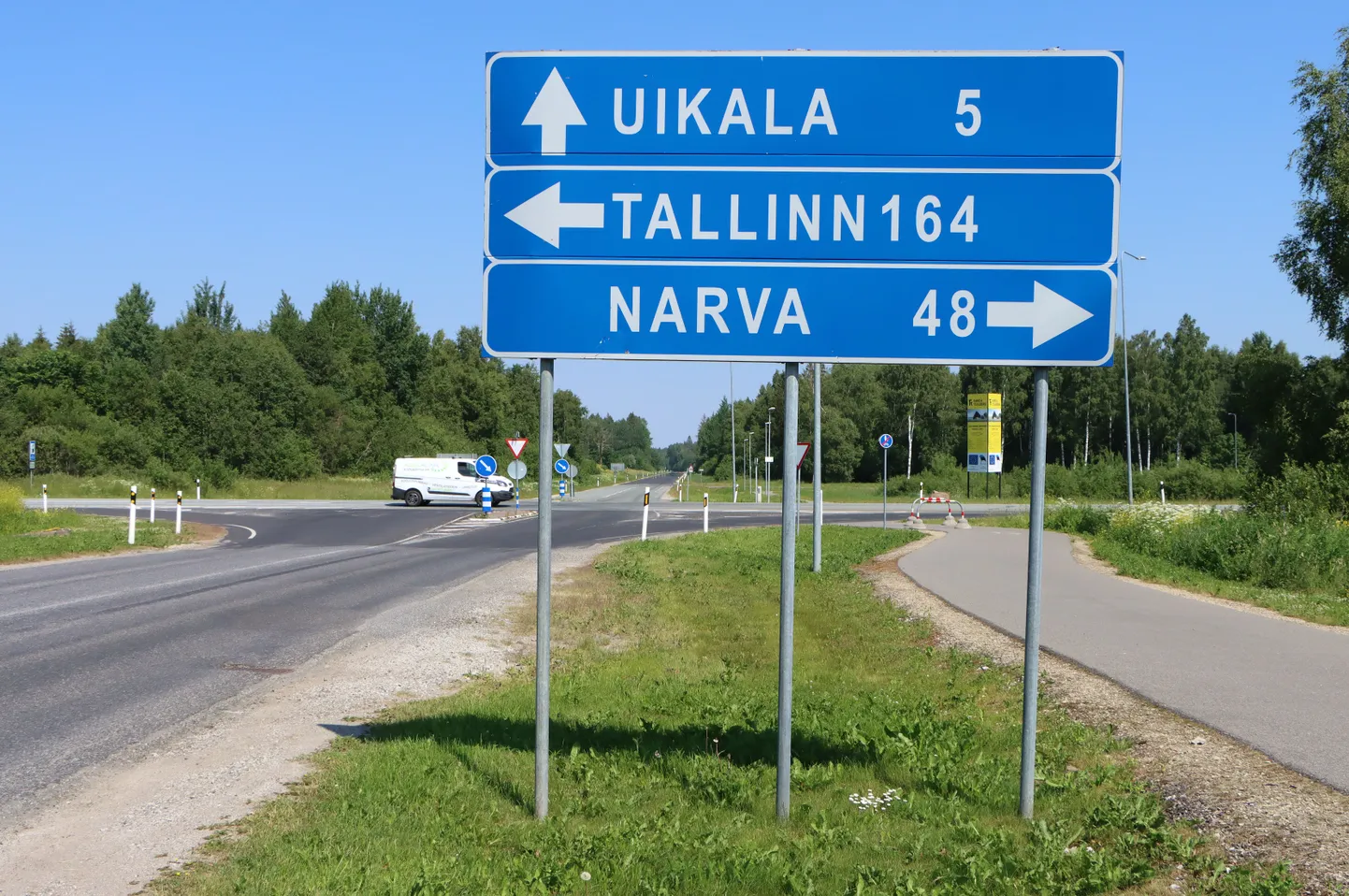 Перекресток Йыхви-Уйкала. Иллюстративное фото.