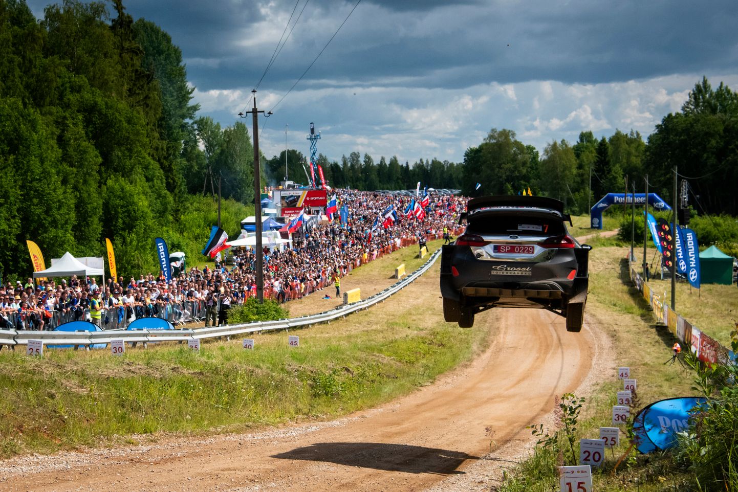 Rally Estonia 2019. Georg Gross Alaküla hüppel