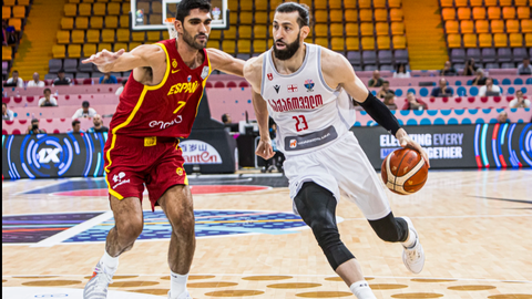 Gruzijas basketbolisti Eiropas čempionātu sāk ar uzvaru pār iepriekšējo čempioni Spāniju