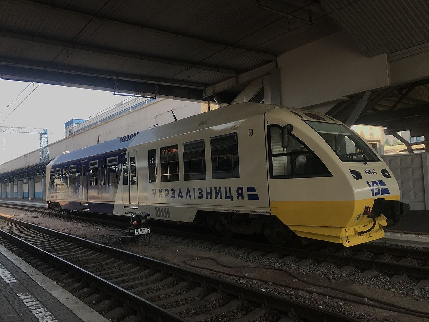 Ukraina Raudteede lokomotiiv Kiievis 20. juunil 2019.