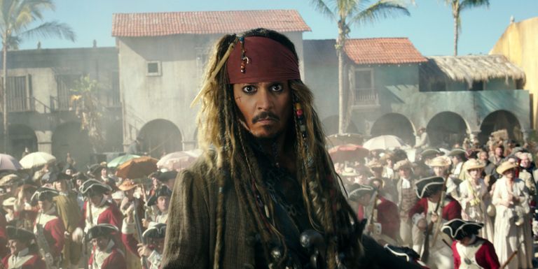Johnny Depp piraadikapten Jack Sparrowna filmis «Kariibi mere piraadid: Salazari kättemaks»