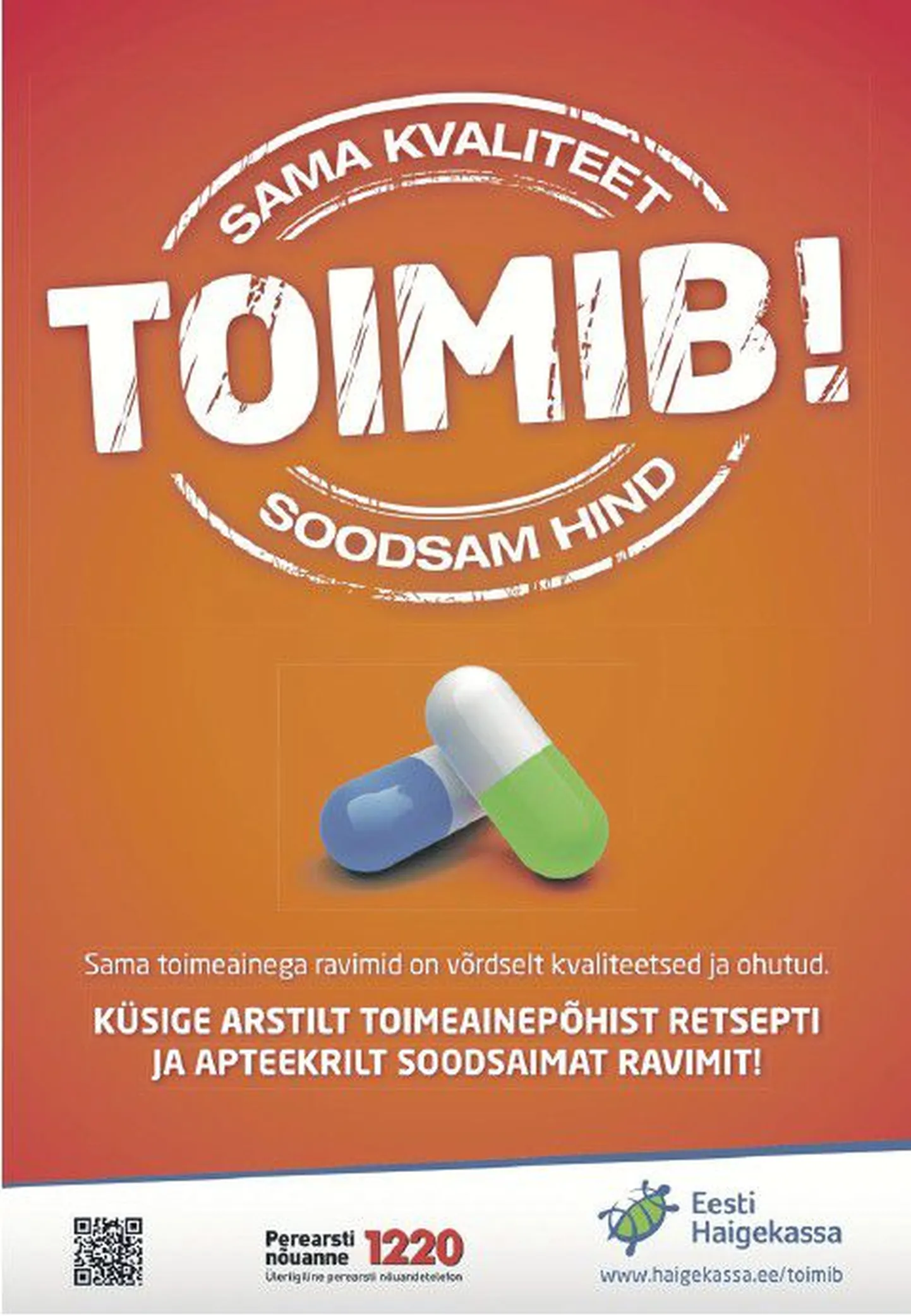 Kui aastani 2009 kasvas patsiendi omaosalus regulaarselt igal aastal, ulatudes 8,02 euroni ühe soodusretsepti kohta, siis 2012. aasta kolmanda kvartali andmeil tuli ühe soodusretsepti eest tasuda juba oluliselt väiksem summa ehk 6,65 eurot – haigekassa kampaania sõnum hakkab patsientideni jõudma.