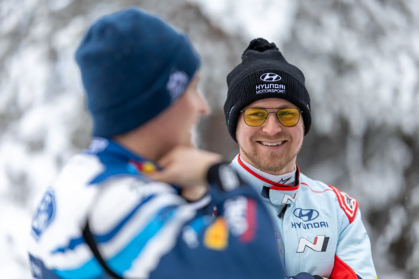 Esapekka Lappi Rootsi MM-rallil.