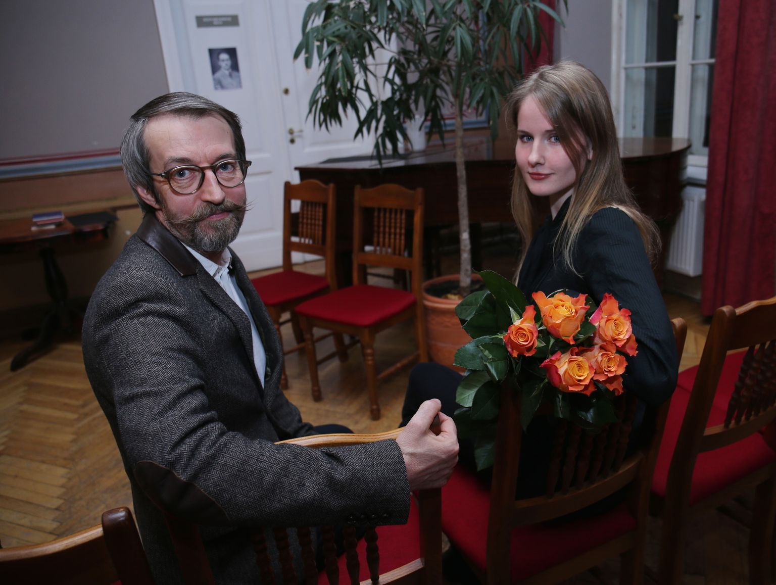 Betti Alveri kirjanduspreemia saajad Raul Oreškin ja Triin Paja.