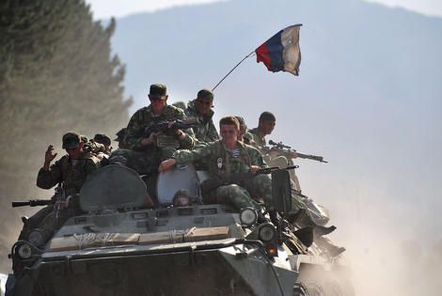 Российские военные в Грузии.