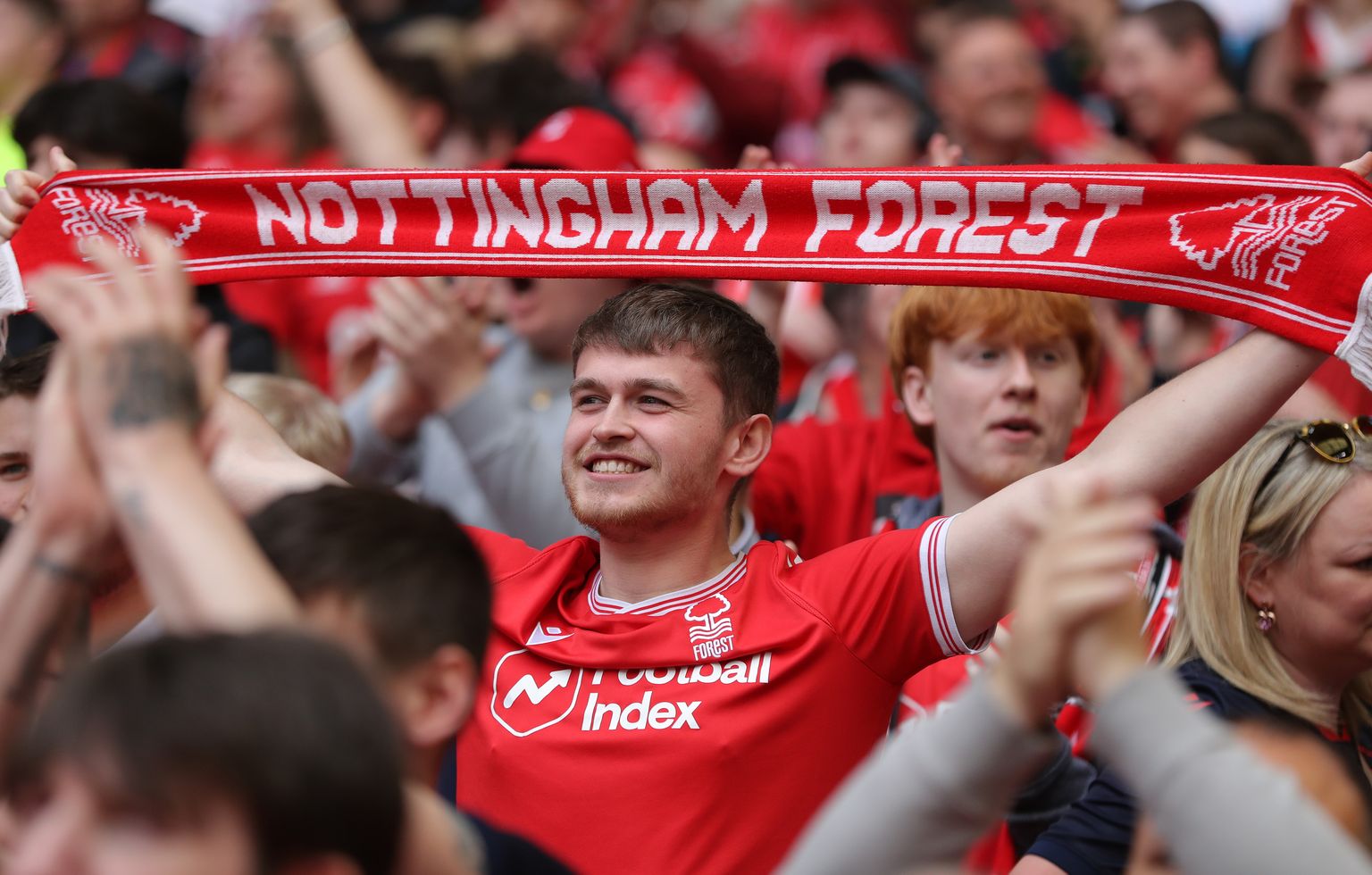 Nottingham Foresti fännid said Wembley staadionil rõõmustada koos meeskonnaga.