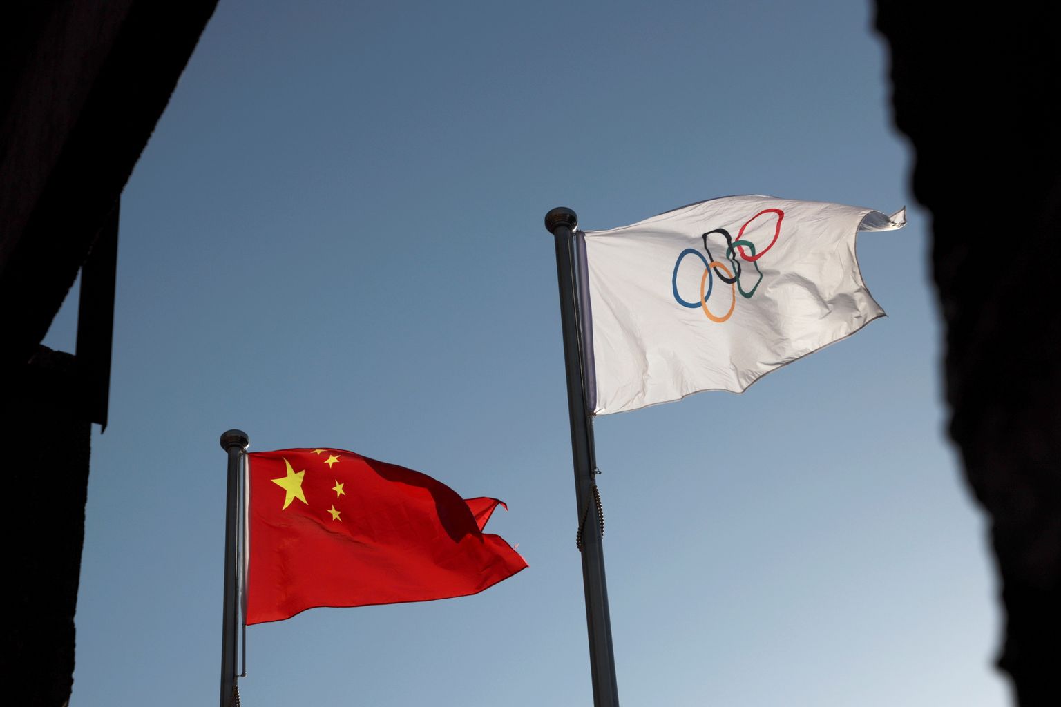 Pekingi olümpiamängude peakorter Hiina pealinnas 12. november 2021.