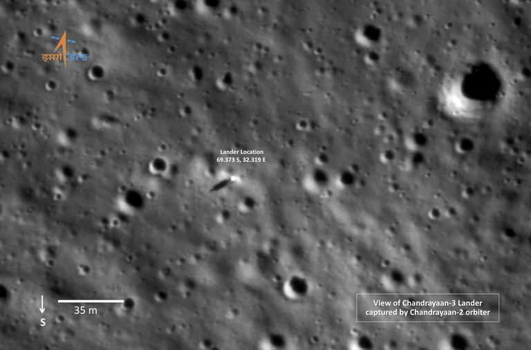 Zonde “Chandrayaan-3” uz Mēness.