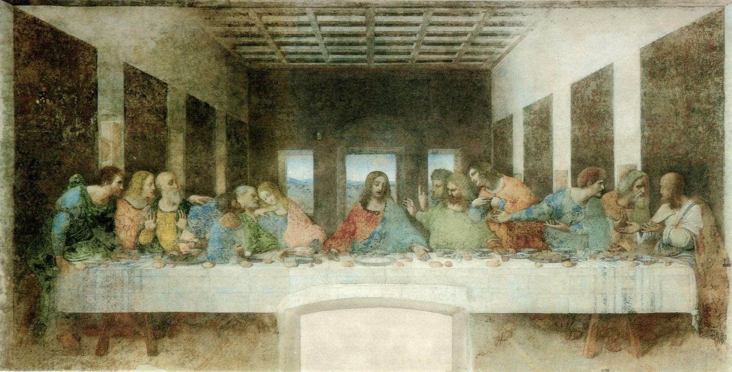 Leonardo da Vinci fresko «Püha õhtusöömaaeg»