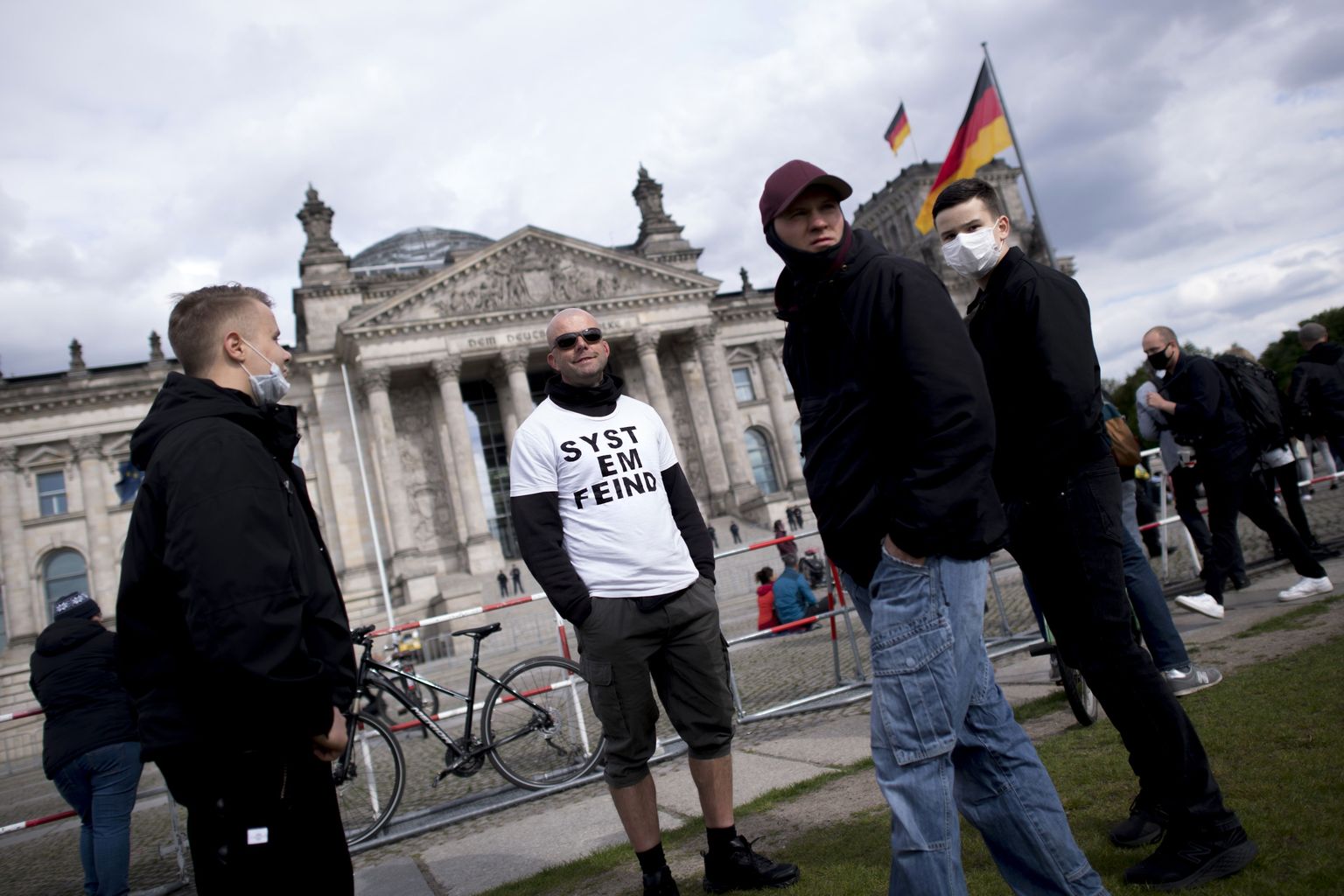 Koroonapiirangute vastane meeleavaldus Berliinis