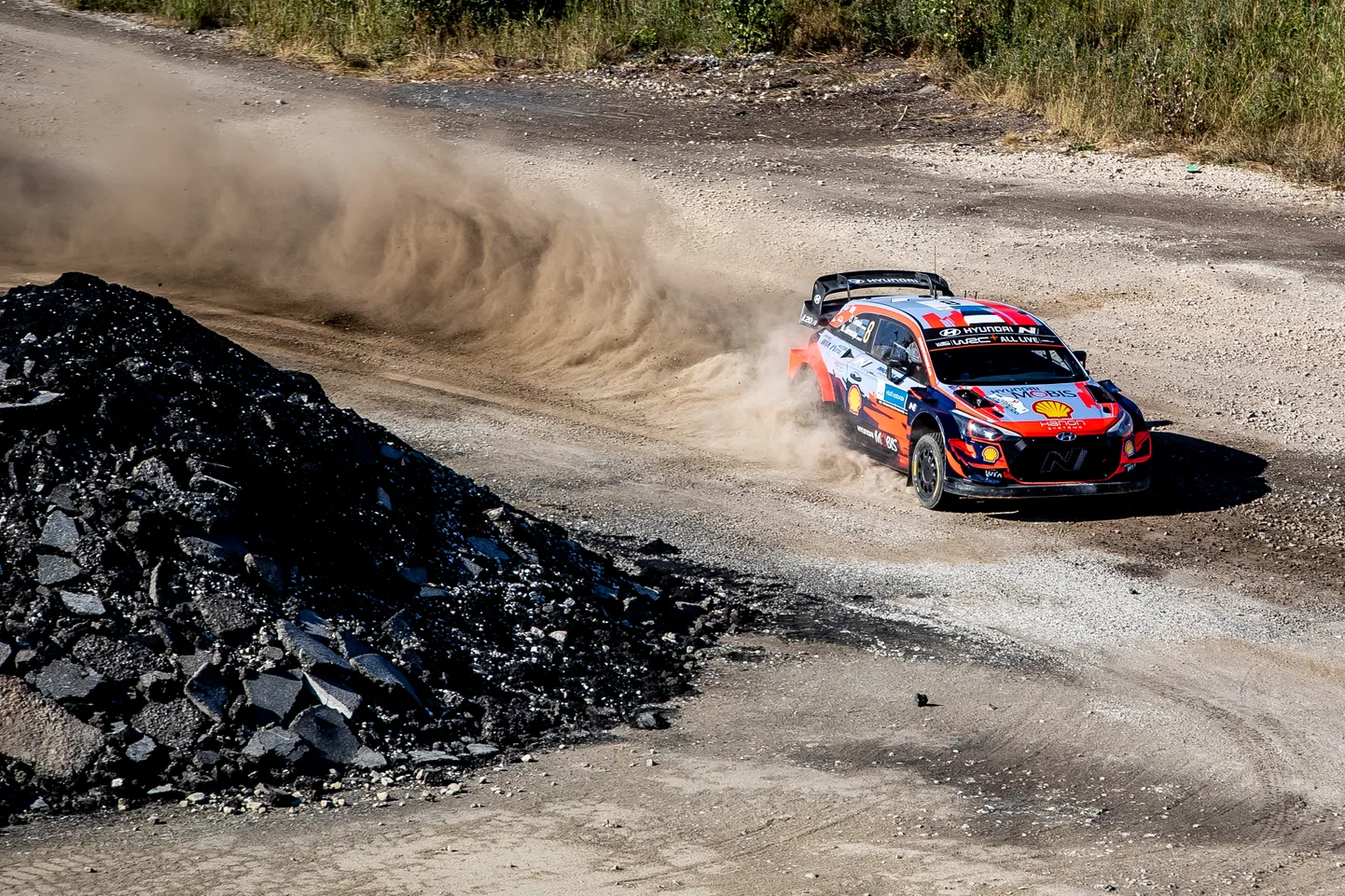 Ott Tänak ja Martin Järveoja Rally Estonia punktikatsel.