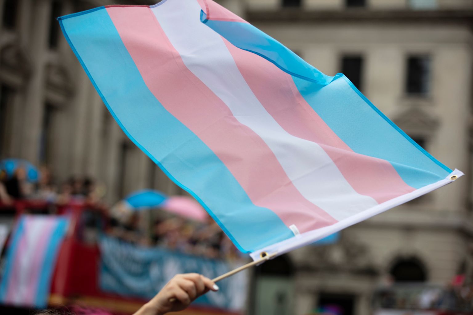 Transpersonu karogs. Ilustratīvs attēls.