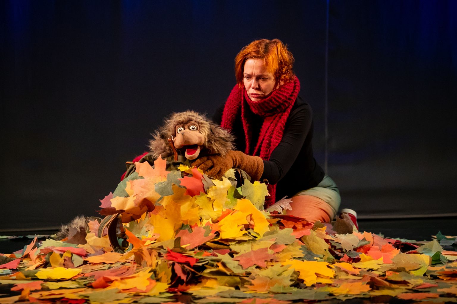 Lee Trei Kuressaare teatri lavastuses “Kadunud mets”, mis esietendus detsembris 2021.
