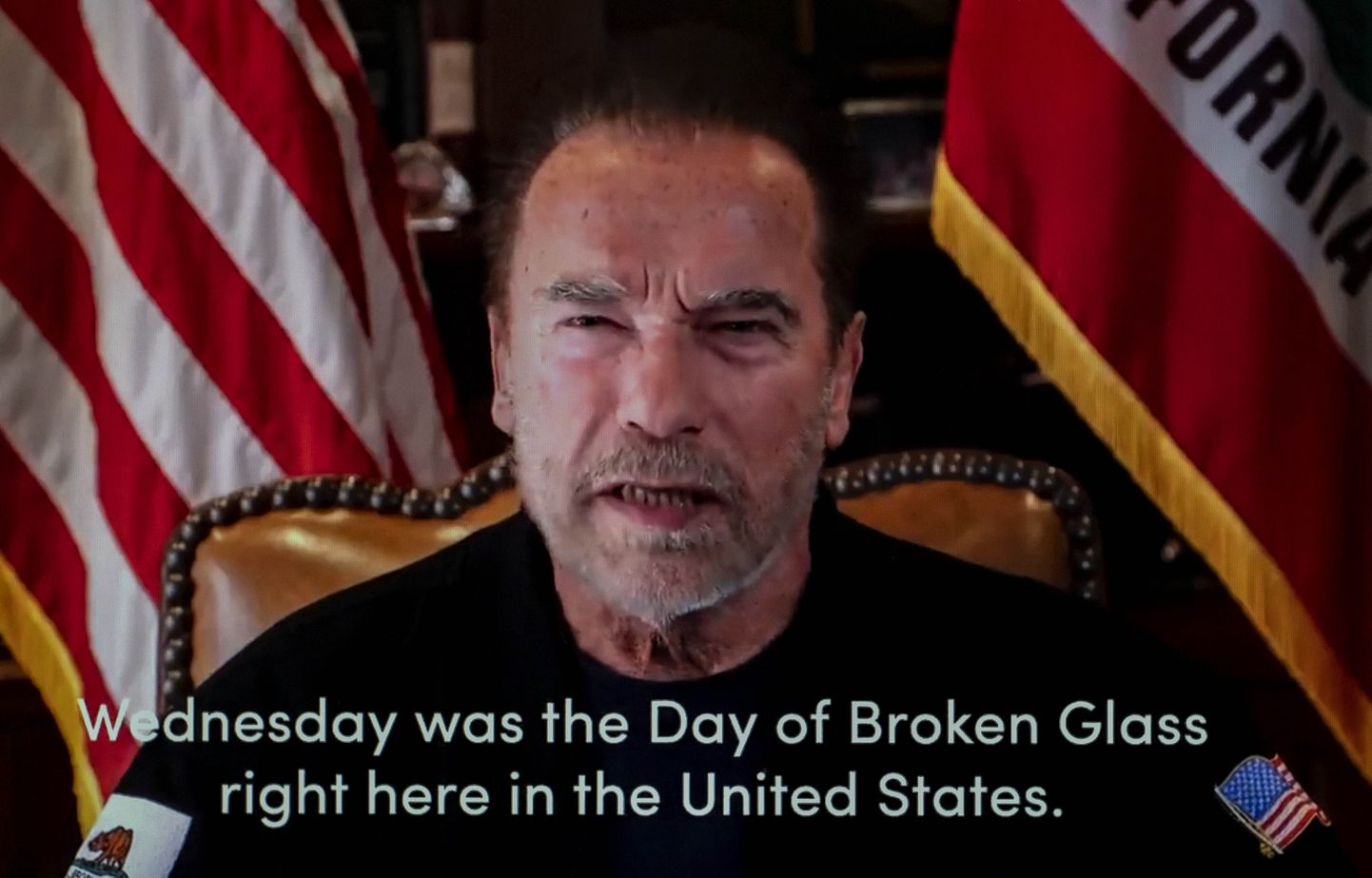 Arnold Schwarzenegger avaldas Twitteris video, millel võrdles USA Kapitooliumi mässu Saksamaa ja Austria 1938. aasta Kristalliööga