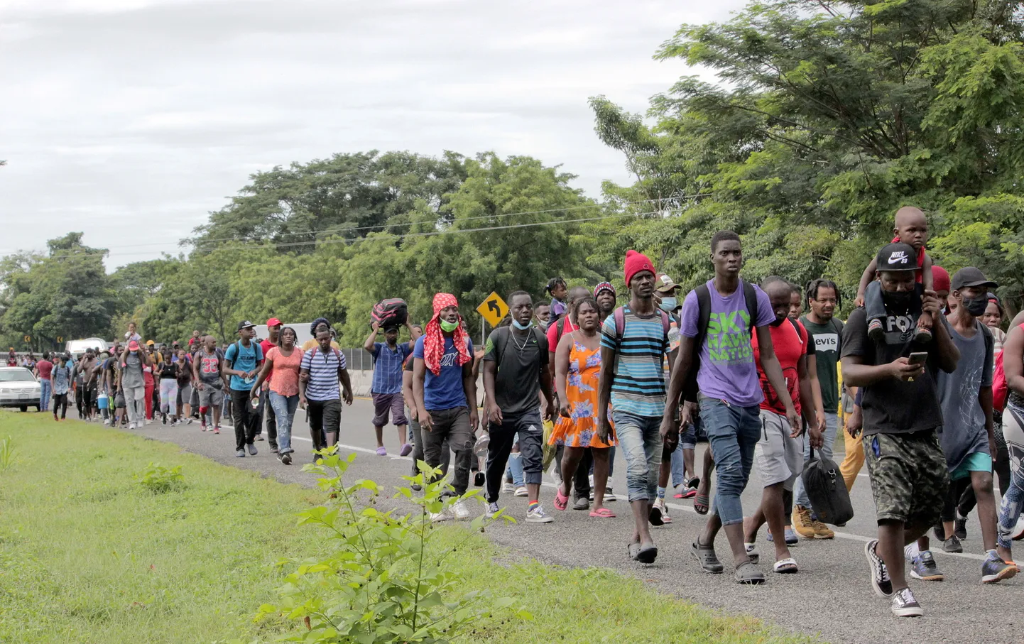 Haiti migrandid Mehhikos. Haitit on räsinud sel aastal troopilised tormid ja võimas maavärin, mille tõttu on hukkunud tuhandeid inimesi.
