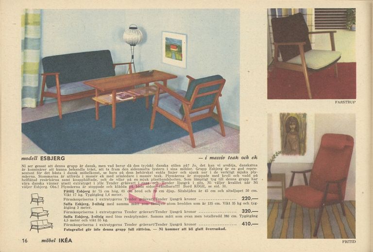 IKEA mēbeļu katalogs 1959. gadā