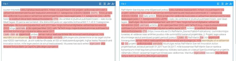 Nagu kaks tilka vett ehk stiilinäide komisjoni tööst. Vasakul teadlase väited Facebooki postitusest, paremal komisjoni analüüs ja seisukohad.
Teadlase antud selgitused oli selline kuld, et isegi sõnastust polnud vaja kohendada. FOTO: