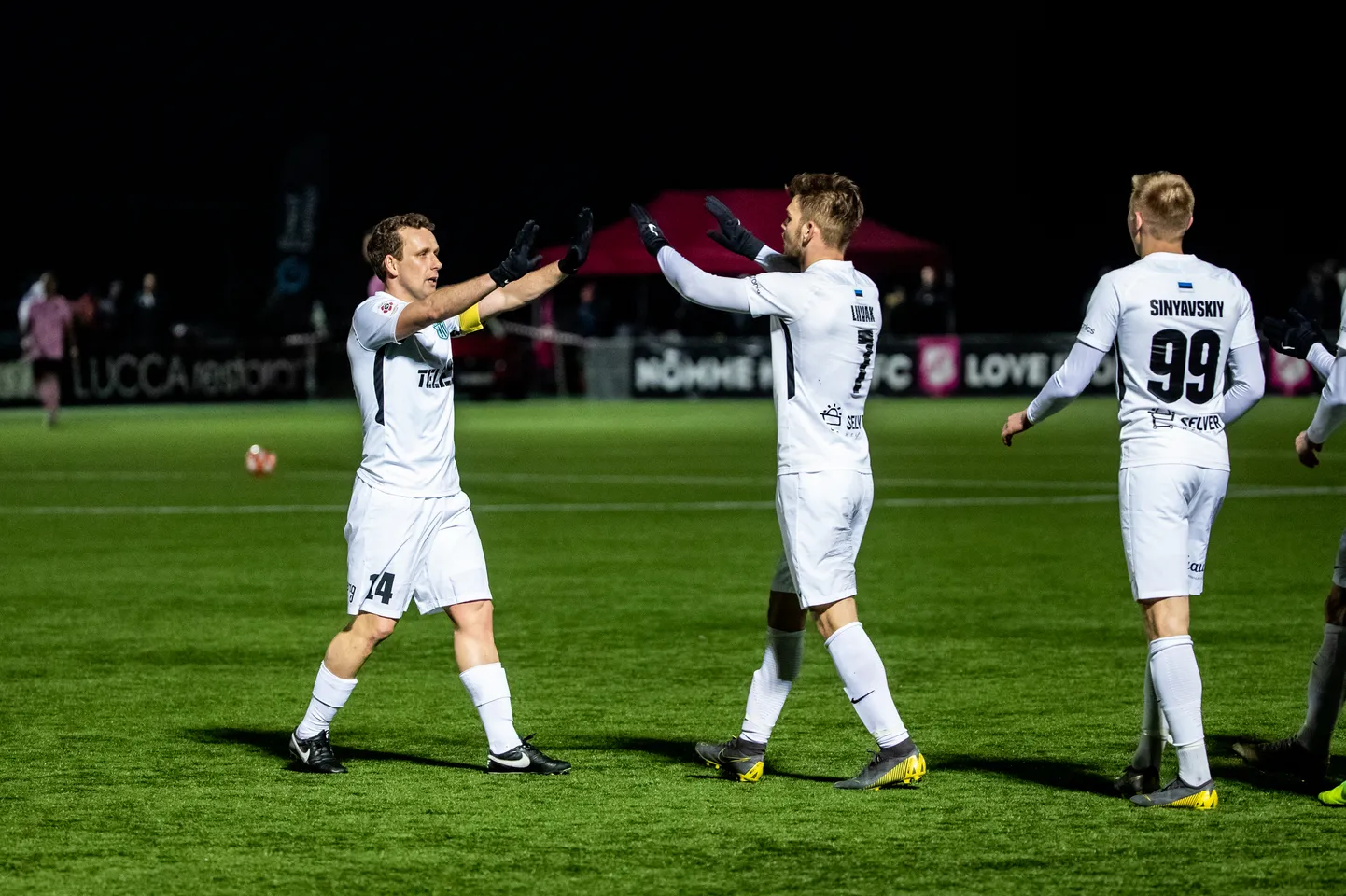 Tallinna FC Flora jalgpallimeeskond.