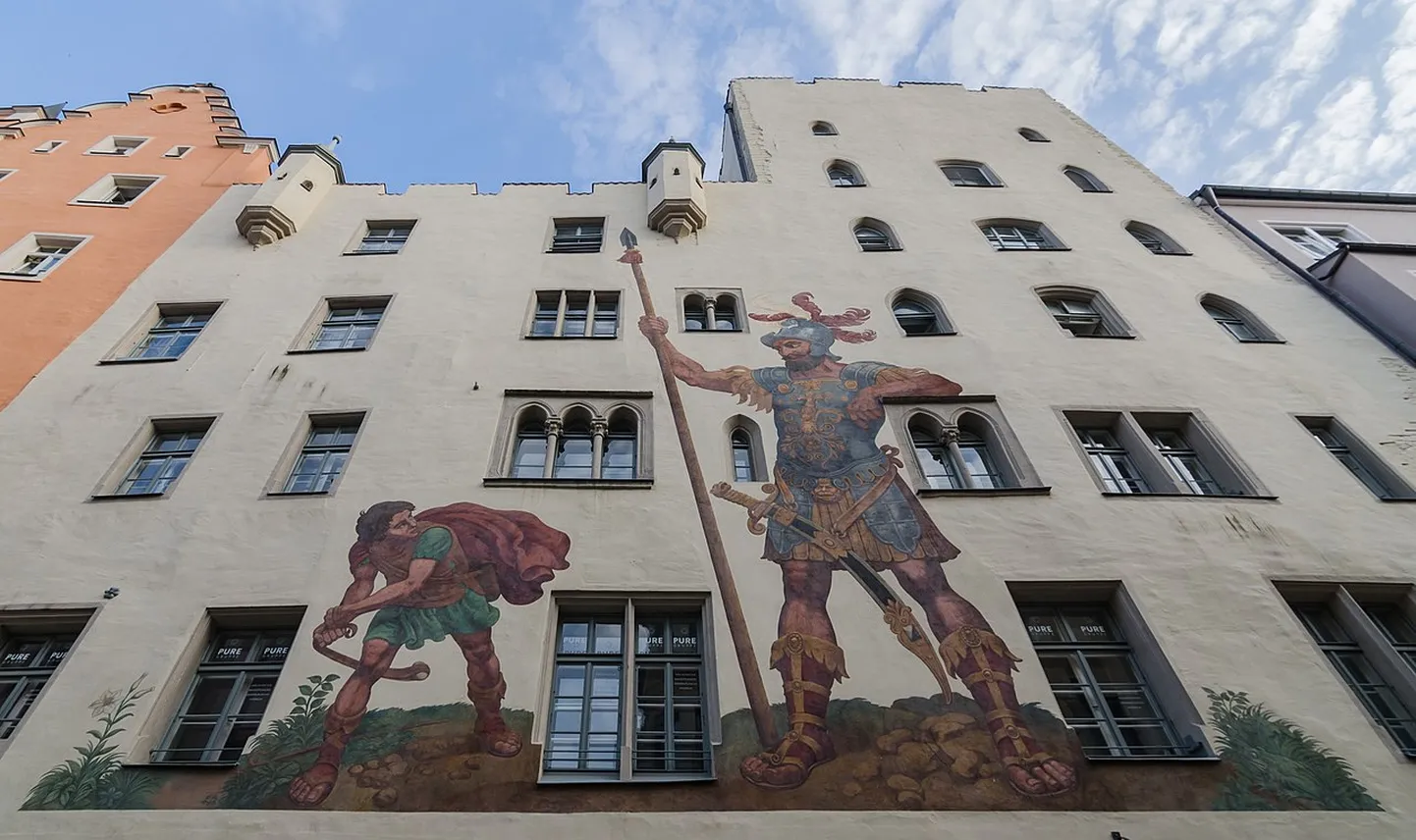 Goliathhaus ehk Koljati maja Regensburgis Saksamaal.
