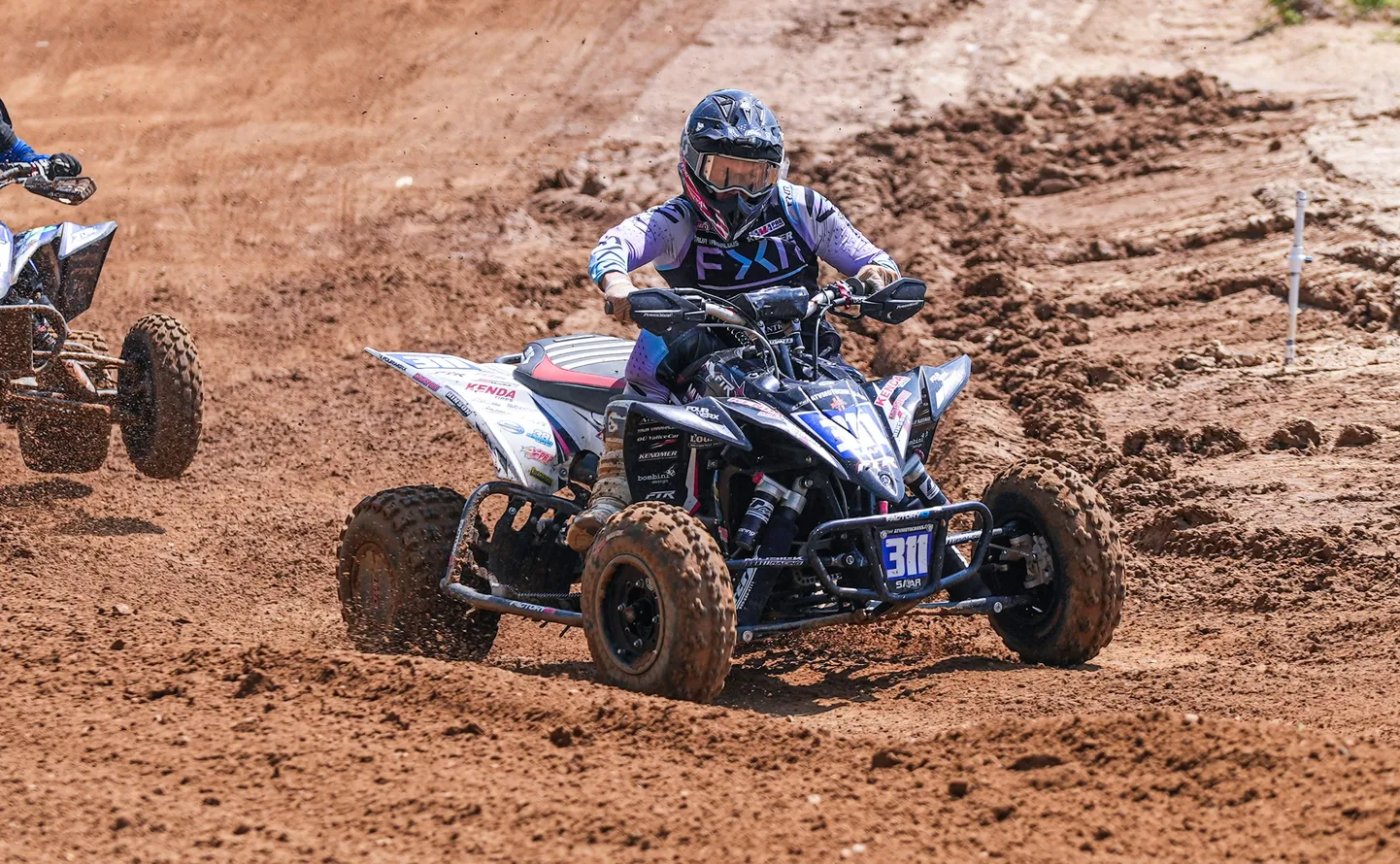 Kevin Saar USAs Budds Creeki krossirajal ATV Motocross Nationali etapil.