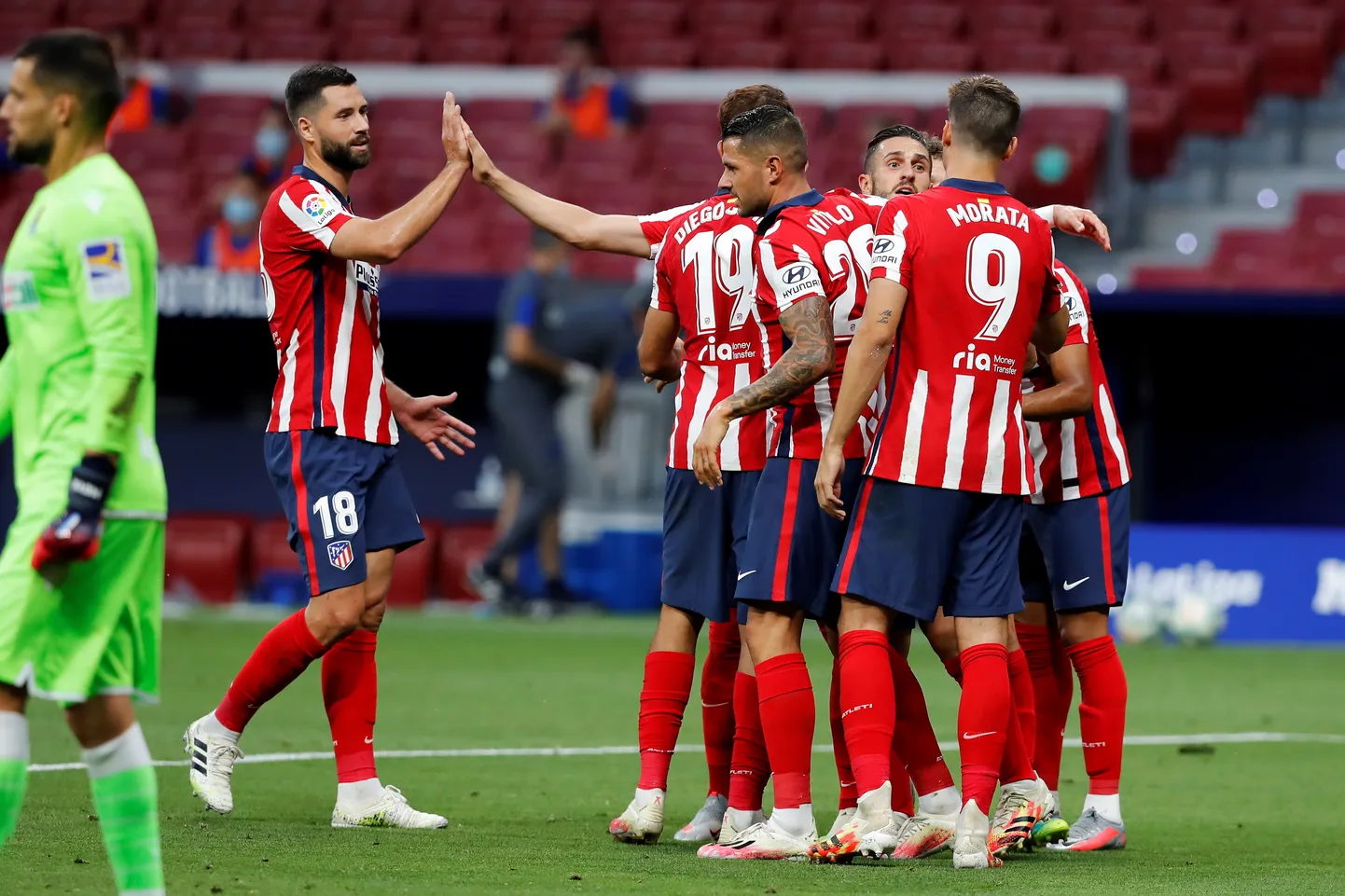 Madridi Atletico mängijad.