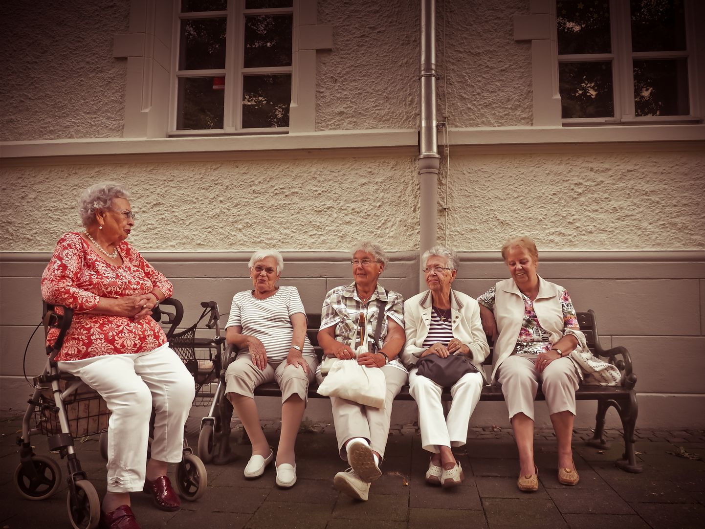 Õnnelikud vanad inimesed.