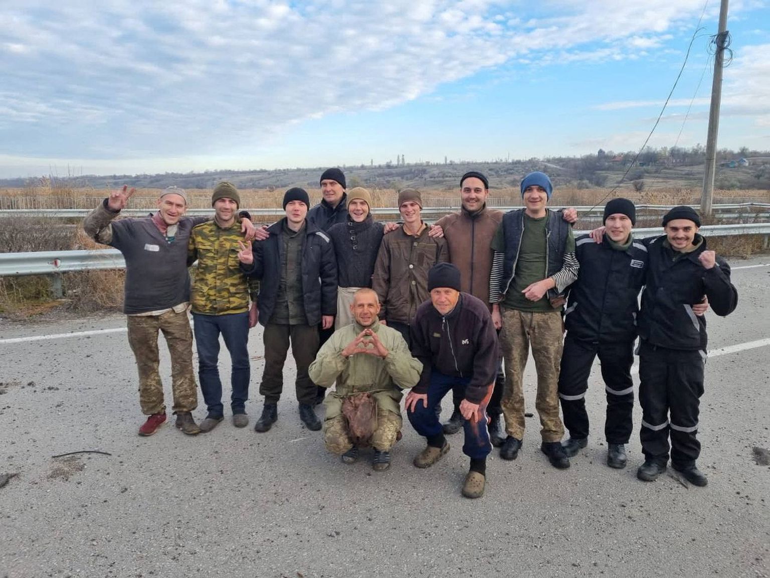 Vangivahetuse käigis vabastatud Ukraina sõjavangid.