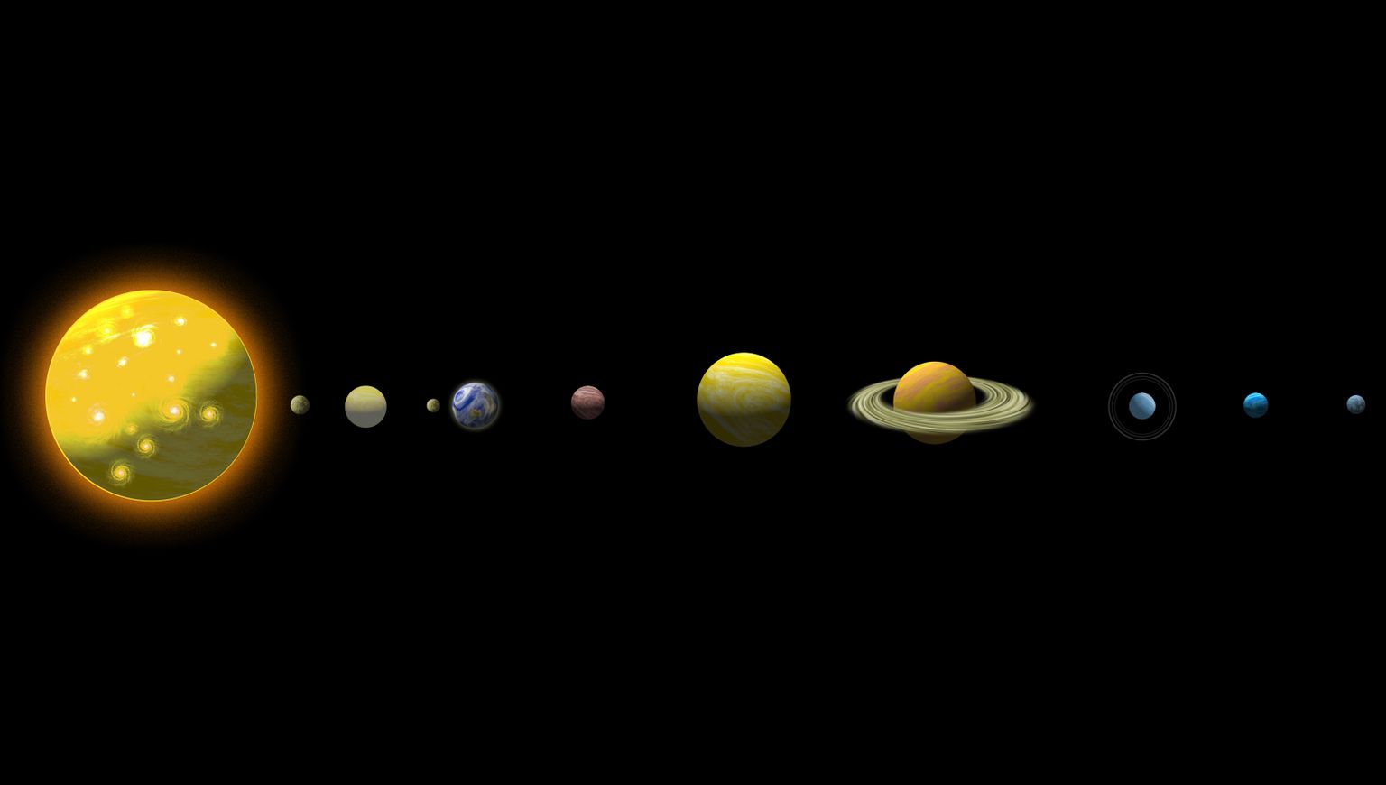 Meie Päikesesüsteemi planeedid ühel joonel. Astronoomide sõnul näeb Maalt vaadatuna mitut planeeti ühel joonel harva