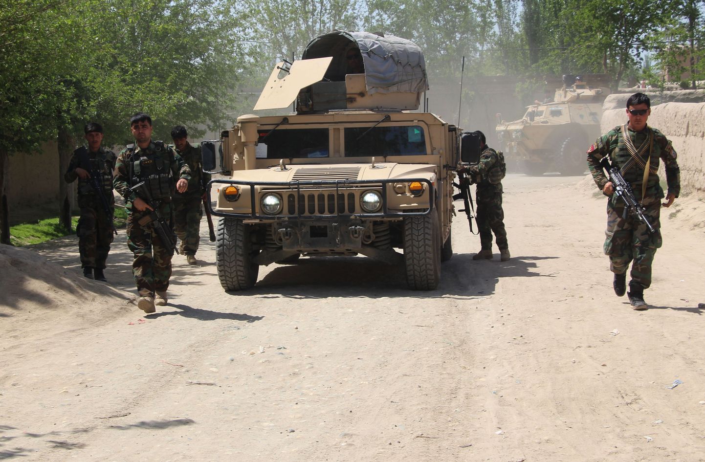 Afganistani julgeolekujõud tegutsemas Talibani vastu Kunduzi provintsis.