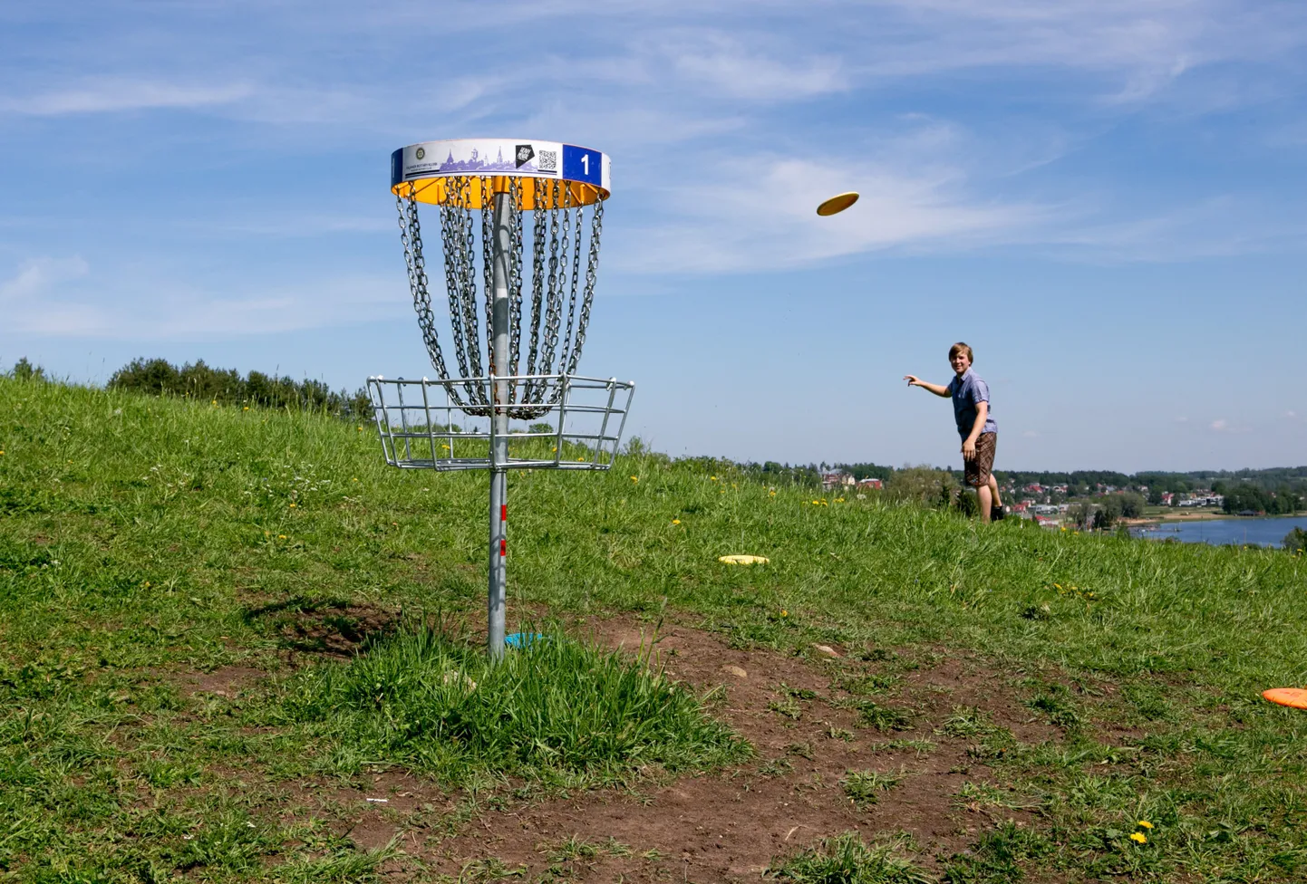 Discgolfi mäng.